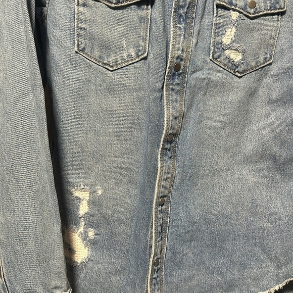 Zara Denim Shirt - Picture 3 of 4